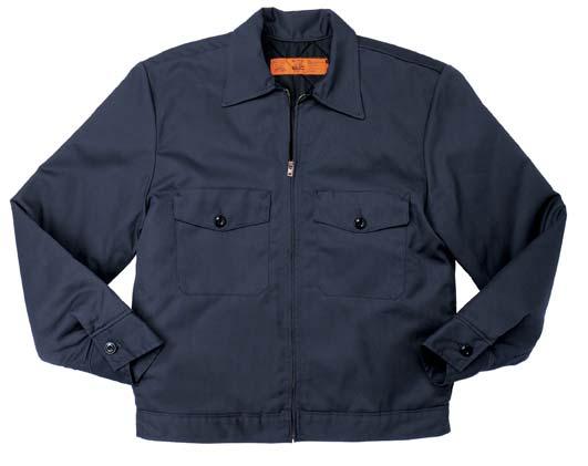 Male Un-Lined Ike Jacket - Flap Pocket sewn-in stays collar