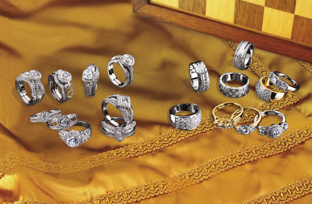 Celebrate Rich Texture, Sumptuous Design L D B C K M P N A Q H E F R S T J G A. 63984 Diamond Engagement Ring, ¾ ct tw, 14kt white, 30 $2,513.