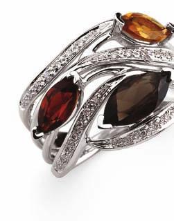 Currently, the quartz family of gems has become a designer dandy offering big bold looks for modest price points.