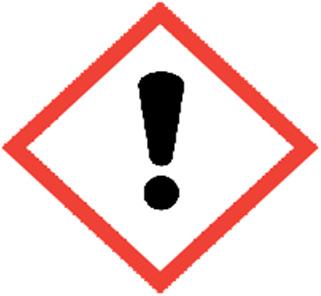 Symbols Signal word Hazard statement WARNING H319 CAUSES SERIOUS EYE IRRITATION Precautionary Statement: Prevention Precautionary Statement: Response P102-KEEP OUT OF REACH OF CHILDREN.
