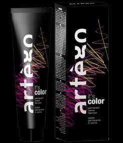 Permanent color Artègo: It s Color Permanent Cream. This comprises the coloring crème in a wide range of colors and reflexes, and the developer which activates.