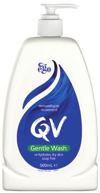 How QV Gentle Wash and Skin Lotion help prevent tears in ageing skin In addition to using a moisturiser that contains humectants twice-daily, a ph neutral, soap free cleanser can also