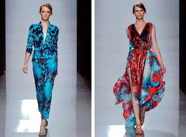 EMANUEL UNGARO Emanuel Ungaro s newly-named designer Jeanne Labib-Lamour was inspired by NASA aerial photos and the attract swirls of colour from above.