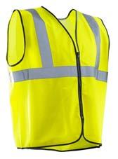 22 VISIBILITY CLOTHING VISIBILITY CLOTHING 23 7586 HIGH-VISIBILITY VEST Smooth vest with a tighter fit. Handy to keep in car or for visitors. Closes with a zip.