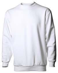 Art no: 652264020-100 white Sizes: S-5XL Bridge Sweatshirt Classic round neck sweatshirt with double stitching at neck cuff.