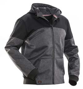 Polyester sleeves make jacket smooth. Can be used as a layer 2 garment. 1248 Softshell Jacket Jacket in 3-layers with a weather proof membrane and fleece lining that make the jacket breathable.