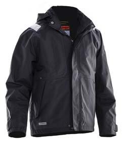 Art no: 65126837-9900 black Sizes: XS-3XL 1270 Shell Jacket Waterproof shell jacket in durable polyamide. Concealed hood with reflective piping. Reflective piping on yoke.