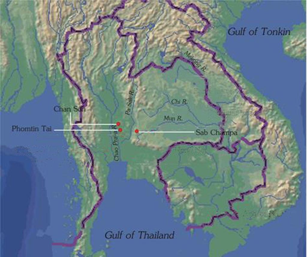 BULLETIN OF THE INDO-PACIFIC PREHISTORY ASSOCIATION 31, 2011 Figure 1. Map of major Dvaravati sites in north-central Thailand.