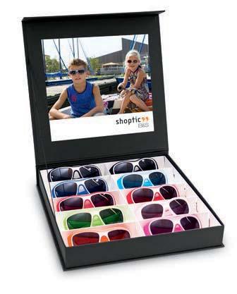 Sunglasses for children Assortment of sunglasses for children in a presentation case Content: 8816.. and 8817.