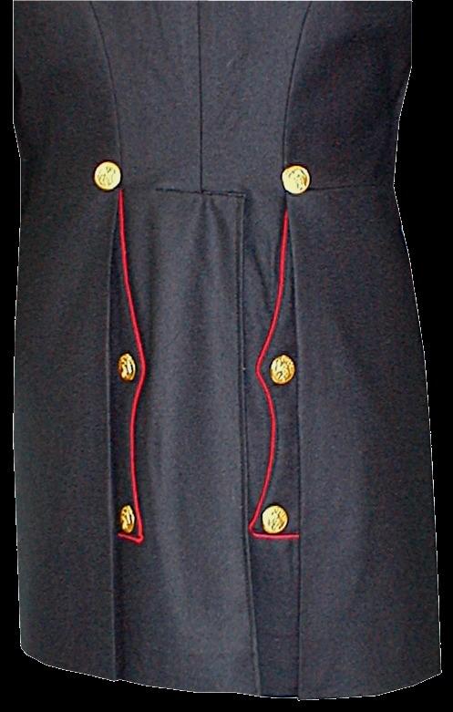 #501MDR 1859 US Marine Enl Full Dress Frock. $499.00 For ranks having 3 Loops, add.. $20.