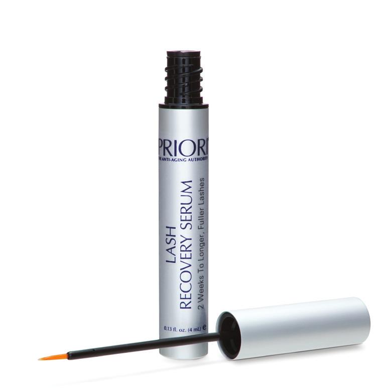 Lash Recovery Serum with Triple Lipopeptide Complex Clinically tested to enhance lashes in just two weeks, PRIORI Lash Recovery Serum is the first eyelash and eyebrow enhancer to utilize a unique