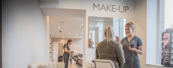 MAKE UP Makeup Makeover 40.00 From Proms to Bridal to Party Night. Let one of our therapists transform you for that special occasion using the latest techniques.