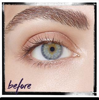 This treatment is done on your own lashes, (no false lashes or extensions).