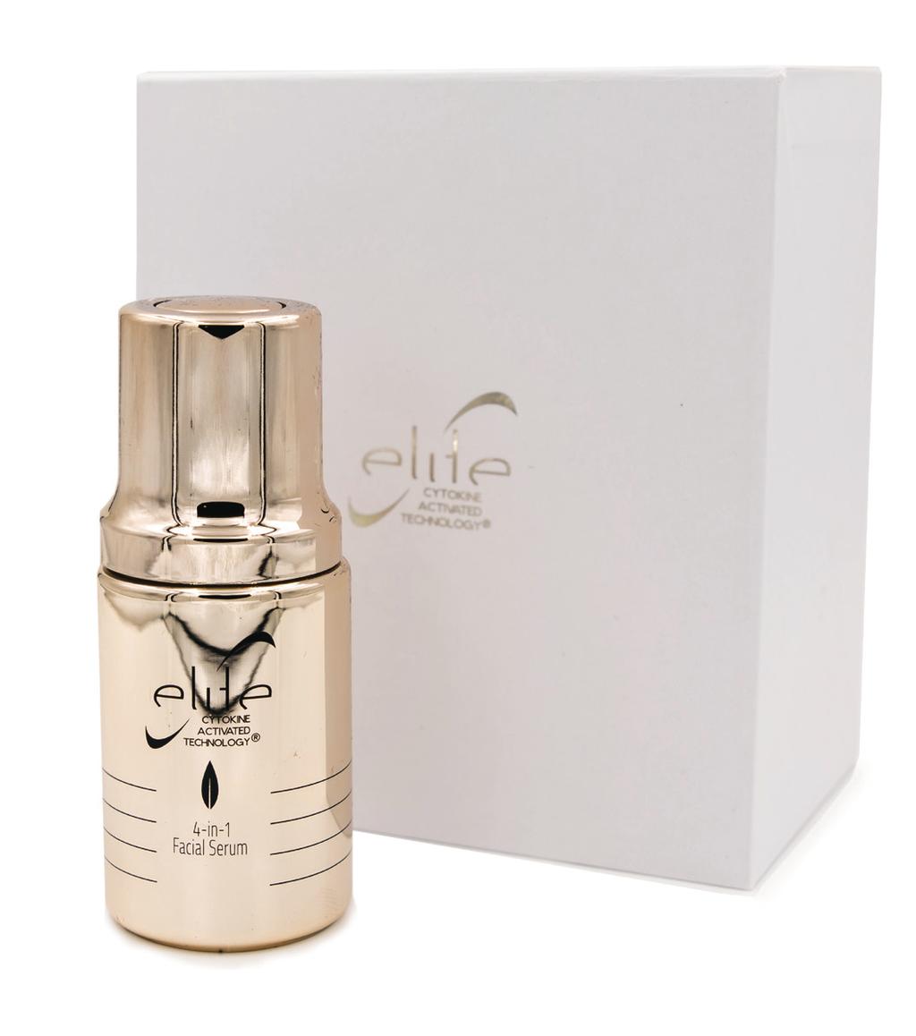 + 4-IN-1 FACIAL SERUM The 4-in-1 Facial Serum replaces the use of a moisturizer, toner, under eye serum, and face serum.