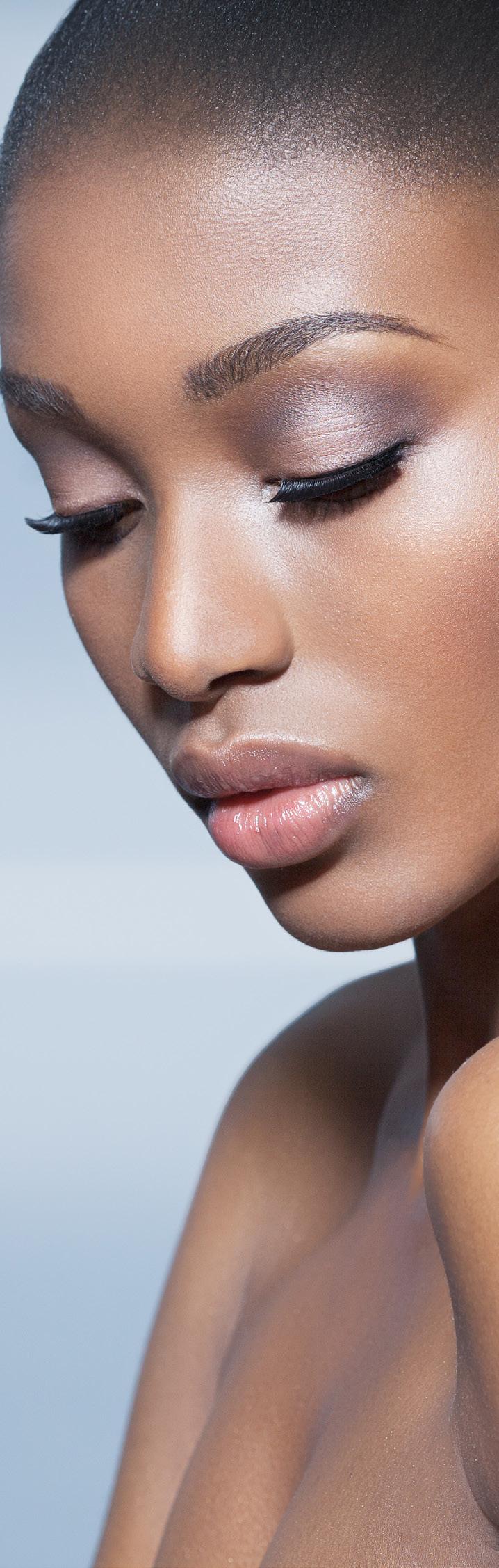 The skin is given a youthful glow with gradually fading sun and age spots.
