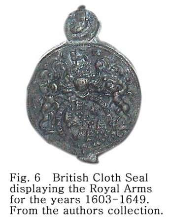this was found on is in Portobello, Panama, and dates to the mid 1640 s. Also I have pictured a casting made from a British cloth Seal dating from 1714 to 1801.