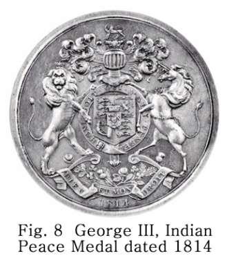 Fort Michilimac. Stone (1974:281) Fig. 3. On the obverse disc of the cloth seal that inspired this article, Specimen #1, Fig. 2 & Fig.