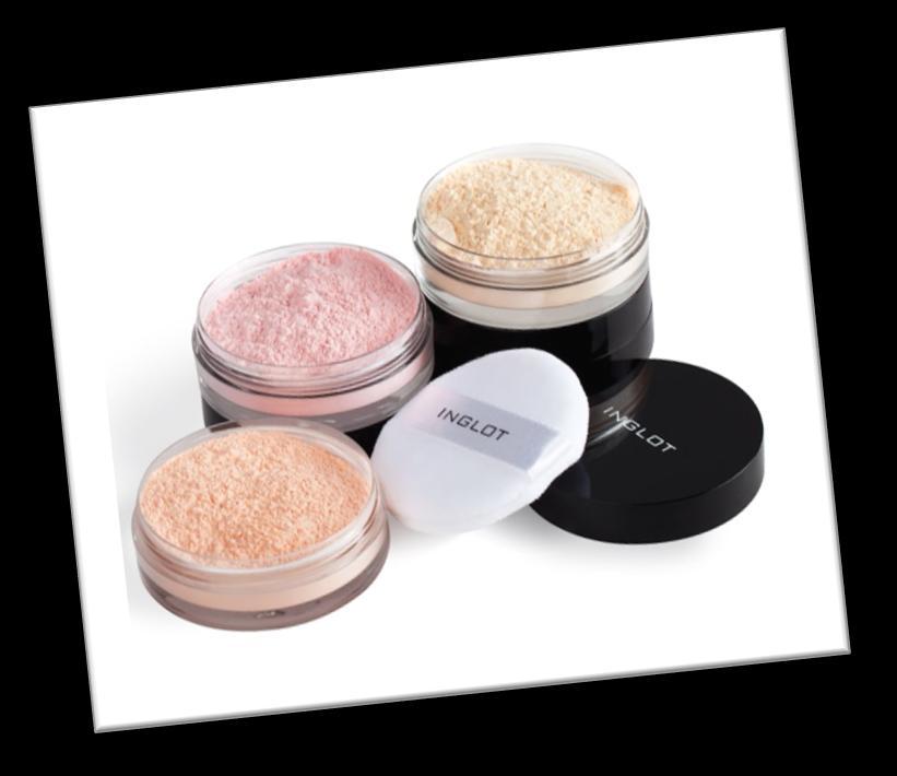 Loose powders Loose powders do not contain any oils or gums to bind the powder together.