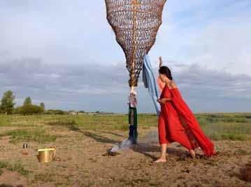 LAM 360 LAND ART MONGOLIA 4TH BIENNIAL Catching the Axis, Between the Sky and the Earth Current Artist / Chapter 64 ---------- 65 MONGOLIA Taliin Bumba Participative performance and installation