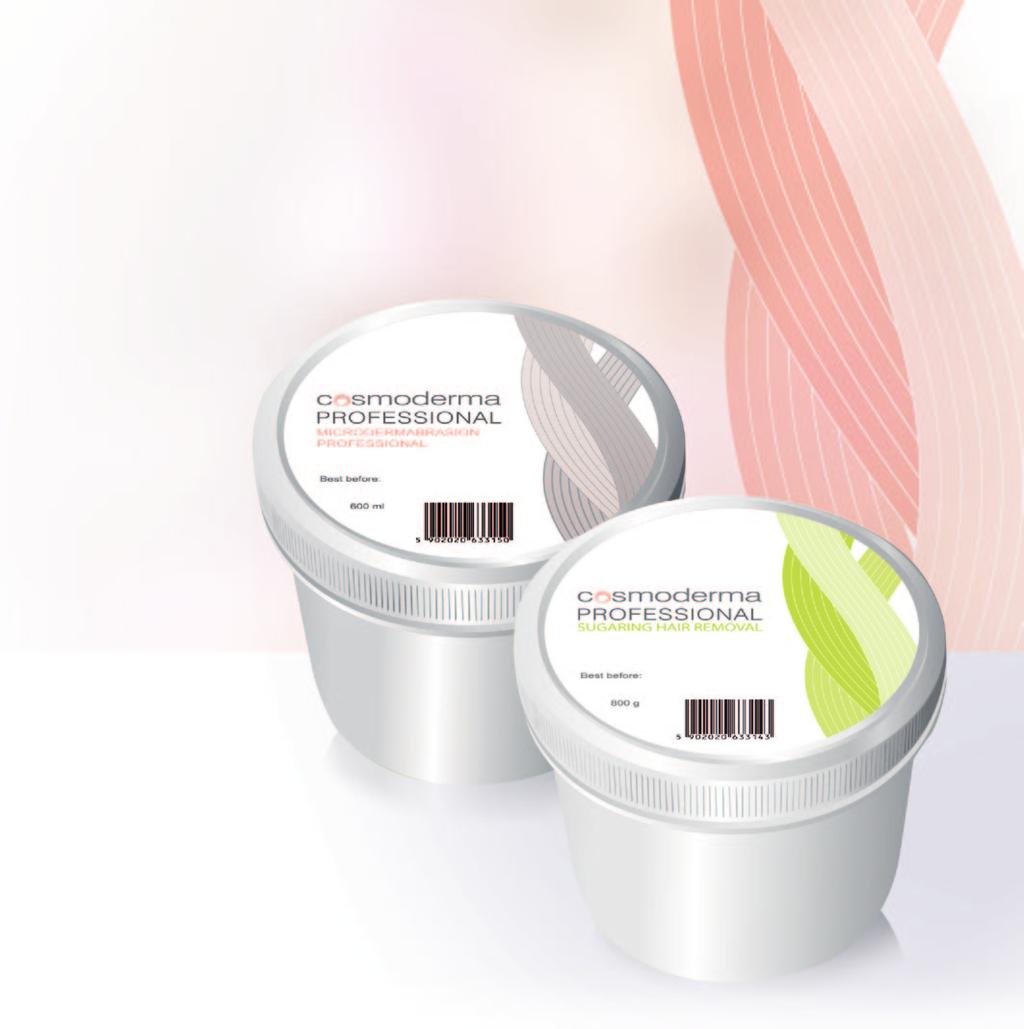 Cosmoderma Professional sugar paste is available only to people in the cosmetic industry after a prior