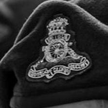 Worn by the Cadet Regimental Sergeant Major (must also hold the rank of Cadet Chief Warrant Officer) Sewn on beret. Worn by all ranks.