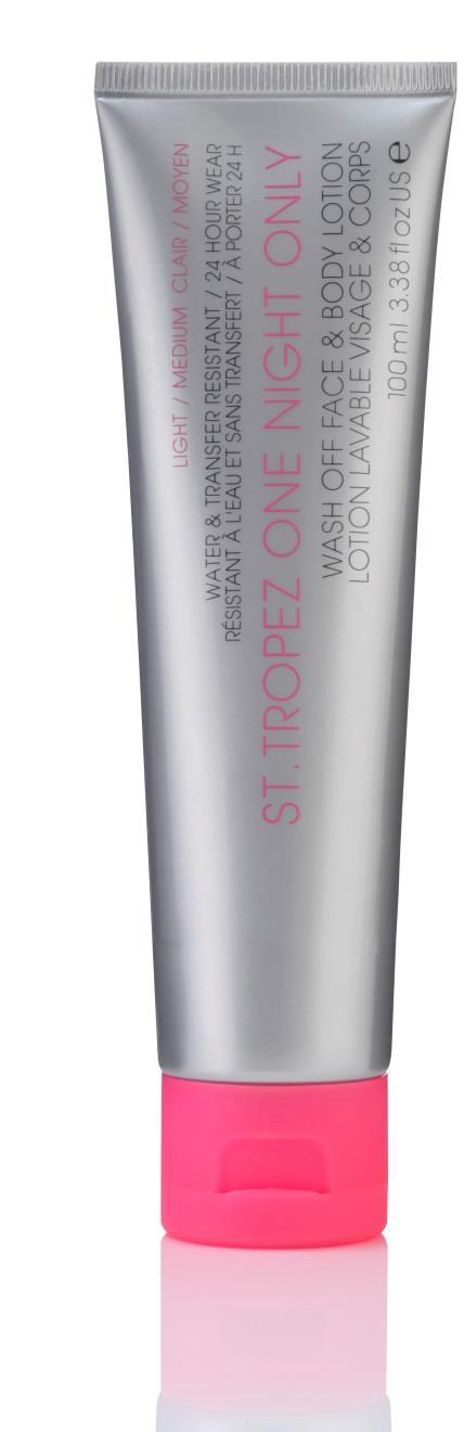 INSTANT TAN A NO-COMMITMENT TAN FOR UP TO 24 HOUR WEAR For an instant, one-night tan that simply