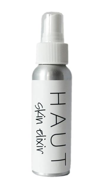 HAUT: Argan Skin Elixir Product Description: Argan Elixir: Apply a few drops to eye area to loosen and remove makeup. Use as a cleansing oil to remove makeup without water.
