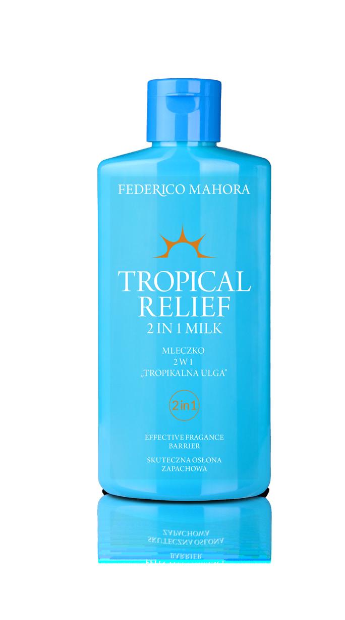 TROPICAL RELIEF 2 IN 1 MILK TROPICAL RELIEF 2 IN 1 MILK 1) How does the tropical relief 2 in 1 milk work? The milk relieves skin irritations caused either by excessive sun exposure or mosquito bites.