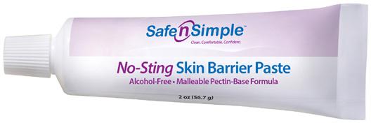 Secure No-Sting Skin Barrier Paste An alcohol-free formulation to reduce the sting and pain caused by conventional alcohol based pastes.
