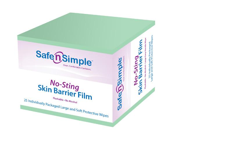 Protect No-Sting Skin Barrier Film ALCOHOL FREE! This wipe forms a barrier to protect the skin from adhesives, friction and body fluids.