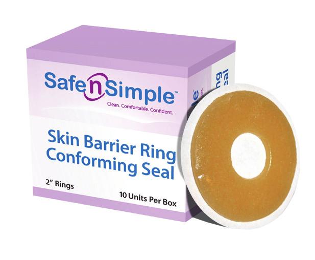 These rings Hold Up Better, promoting longer pouch wear time and do not leave a mess when removed from the skin.