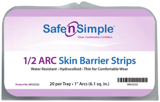 Tray - Regular, 30 Arcs SNS20630 1 Width A4362 Tray - X-tra Wide, 30 Arcs SNS21130 2 Width A4362 1/2 ARC Skin Barrier Strips NEW SIZE NOW AVAILABLE!