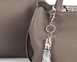 Removable leather tassel with