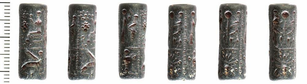 The New Swedish Cyprus Expedition 2011 Peter M. Fischer 95 Fig. 4a. Cylinder seal (N41; photograph by P.M. Fischer). processed (see the finds of olive stones).