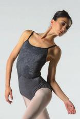 The fully front lined, camisole leotard cut is simple, so all eyes fall