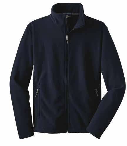 Charger Jacket 100% polyester water-resistant shell, 100% polyester heavyweight fleece lining, and 3 oz. 100% polyester polyfill insulated sleeves.