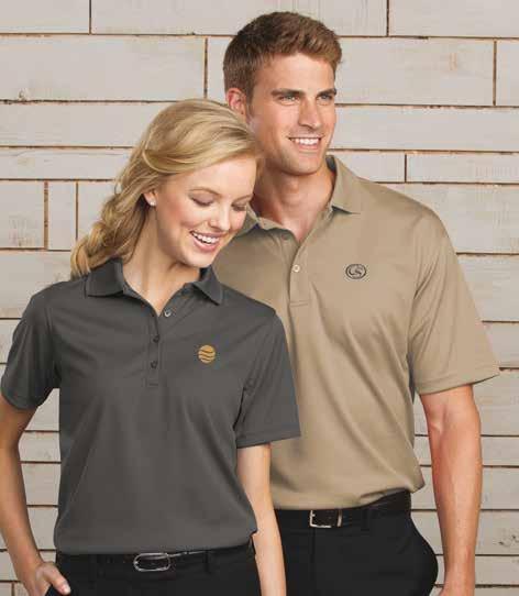 Guest Services Dry Mesh Polo Shirts 4 oz. 100% polyester mesh fabric that wicks moisture to keep you cool and dry. Also features antimicrobial fabric shield.