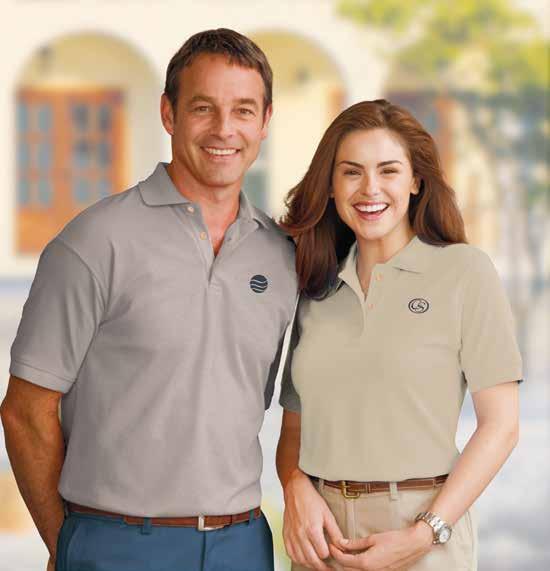 CIMBG7500 Grey CIMBG6500 Tan Maintenance Polo Shirts 5.5 oz. 65% polyester and 35% cotton blended fabric with wrinkle resistance.