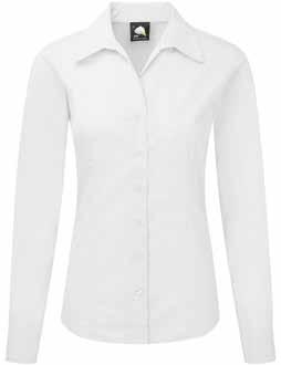 SHIRTS & BLOUSES THE PREMIUM OXFORD SHORT SLEEVE BLOUSE Product code: 5650-15 Premium oxford blouse Luxurious wrinkle free oxford fabric Revere dual purpose collar which can be worn closed Cotton