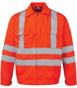 5XL inclusive Fabric: 80% Cotton / 20% Polyester Yellow Orange * 60 10 1 Yellow Orange * * Conforms to GORT rail specification * Conforms to GORT rail specification HI-VIS BOMBER JACKET Product code: