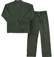 ACID RESISTANT CONTI-SUIT Size: 30-58 80/20 Poly Cotton 210gsm fabric Concealed YKK zip on jackets and pants Fully triple stitched shoulders, arm holes, in-leg and back rise Left breast pocket with