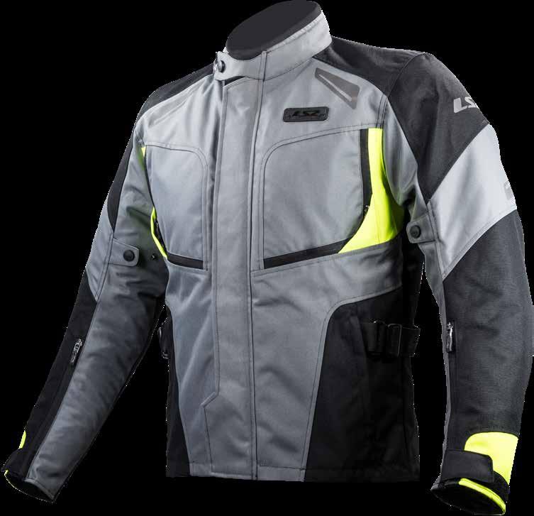 pocket 1 Inner pocket 1 Napoleon chest pocket Neck Confort Pad Chest Air Vent System with Zipper and magnet snap Air-vent zipper at back Reflective details improve visibility of the rider
