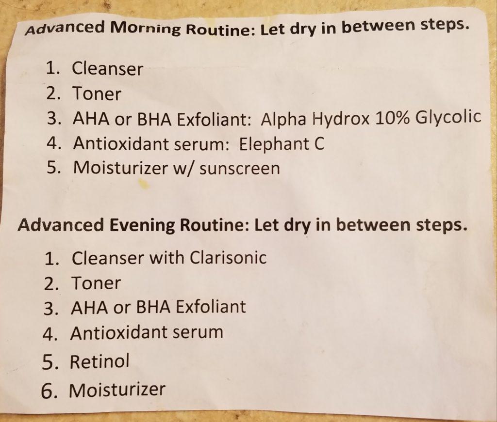 dermatologist or master esthetician to further guide in in choosing the routine that is best for you. These are the steps I follow morning and evening.