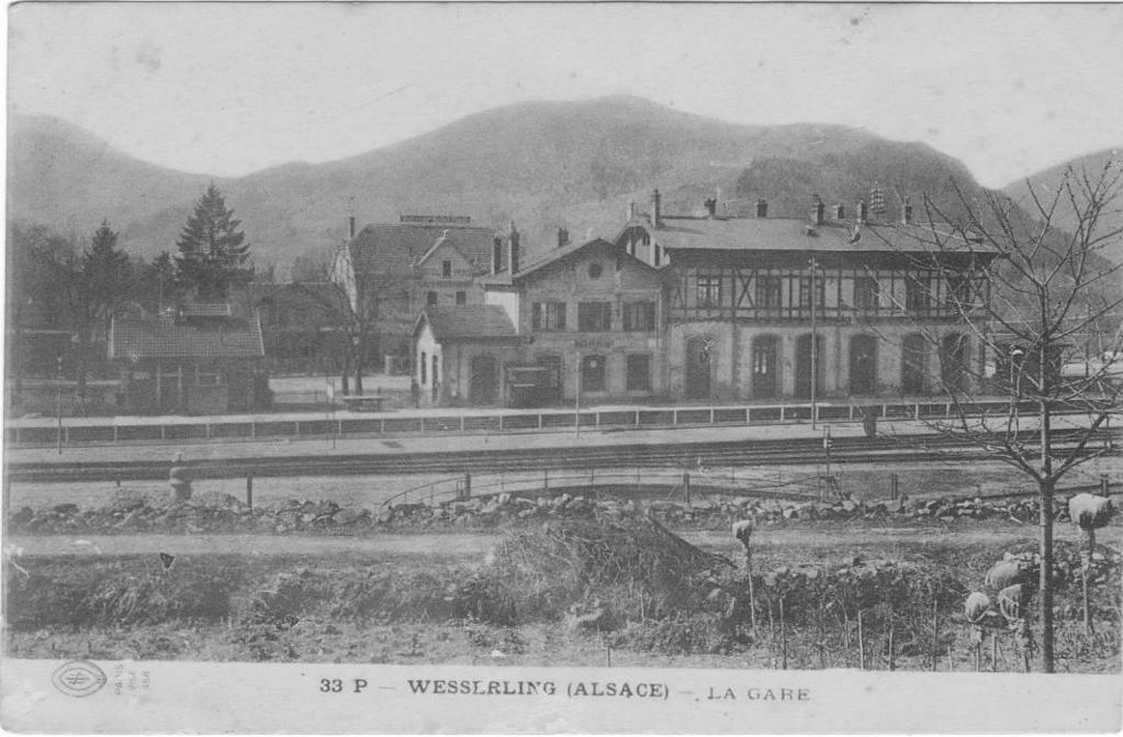 The railway station in Wesserling, place where Pawlak had to work.