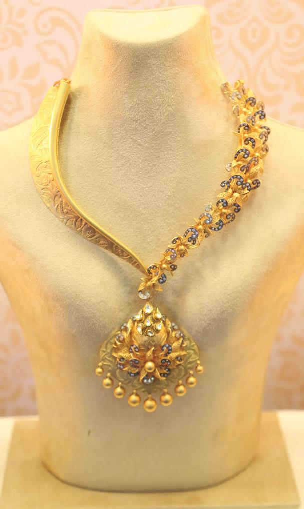 Shringar specialises in mangalsutras and has a good range from 2 grams to 300 grams and this year, sales queries were superlative across the board. First-time exhibitor, Palak Jewellers Pvt. Ltd.