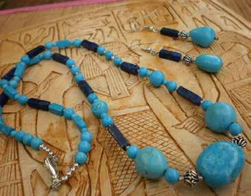 Earrings sold separately My Queen Egyptian inspired blue