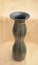 Mango Wood Vase Handcarved Mango Wood Vase
