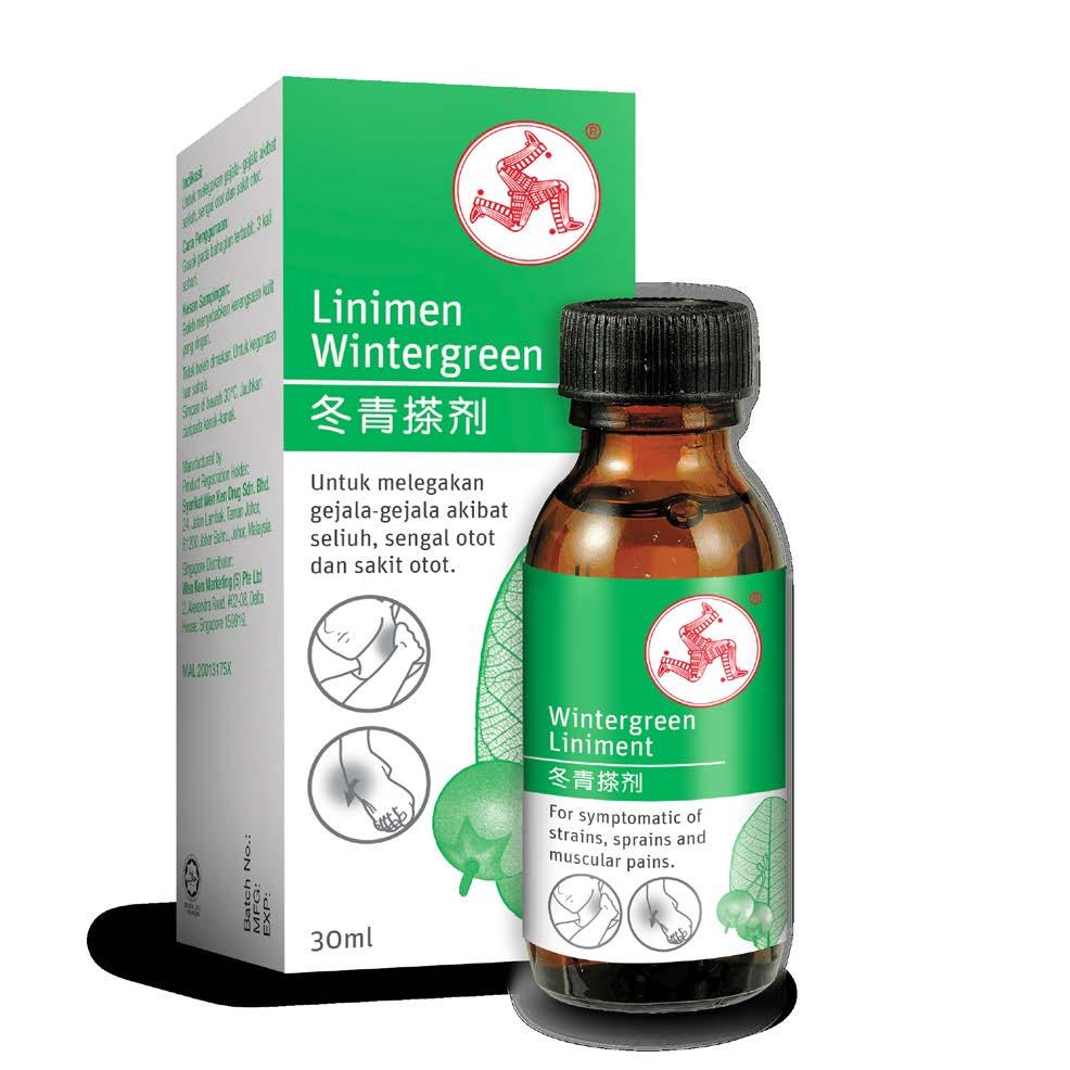 The Wintergreen Liniment is infused with an aromatic odor agent so that its application will not leave an unpleasant scent.