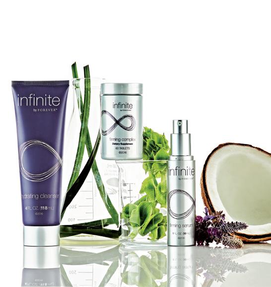 New Products Infinite by Forever Hydrating Cleanser Hydrating Cleanser is full of potent, naturally derived ingredients like apple extract, apple amino acid and cocoa fatty acids that increase skin
