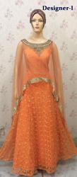 LADIES INDIAN PARTY GOWNS Bollywood Cape